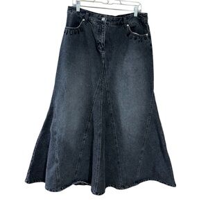 Jeanology collection  denim maxi skirt